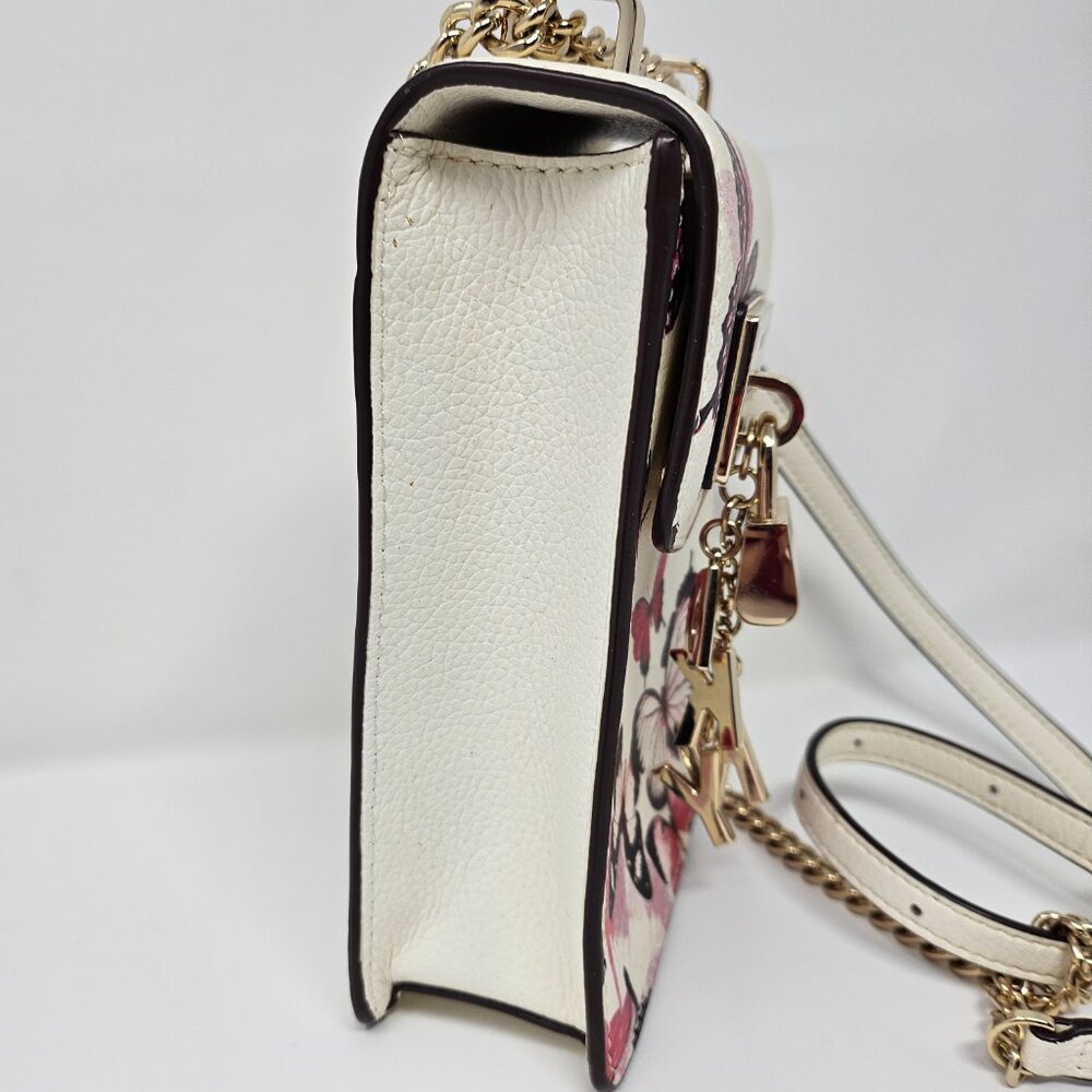DKNY Elisa North-South Butterfly print leather crossbody mini bag - Picture 2 of 13